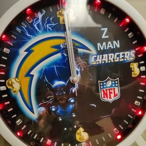 Chargers hand design hand made and personalized clock